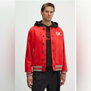 The Kooples Varsity Jacket with T.K. Logo